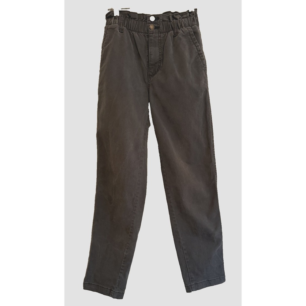 Size 00 Super-High Rise Tapered‎ Elastic Waist  Jeans - Universal Thread - Gray